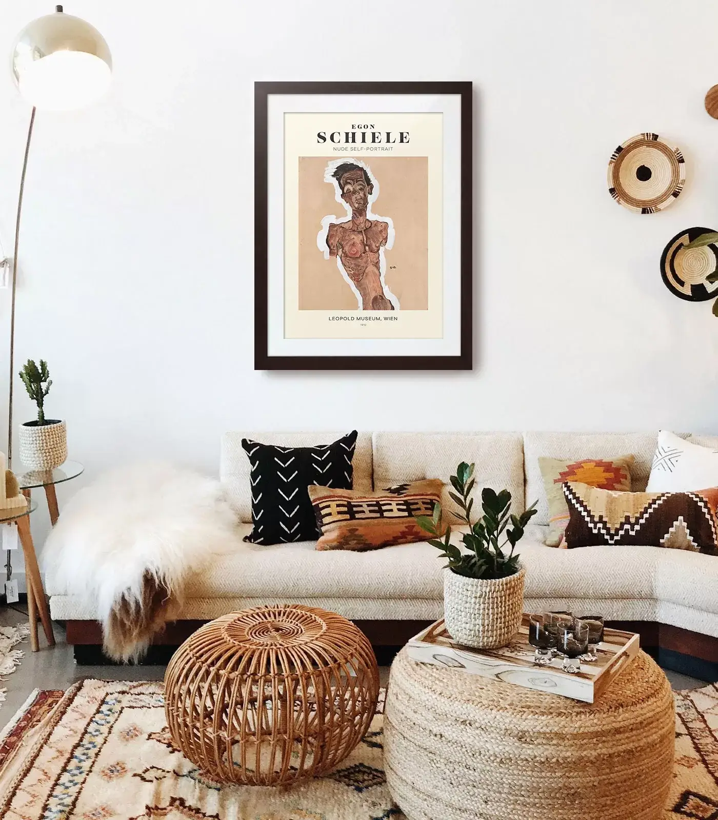 Weekend Concept - Wholesale Poster - Mid-century modern Egon Schiele Nude Self Portrait poster2