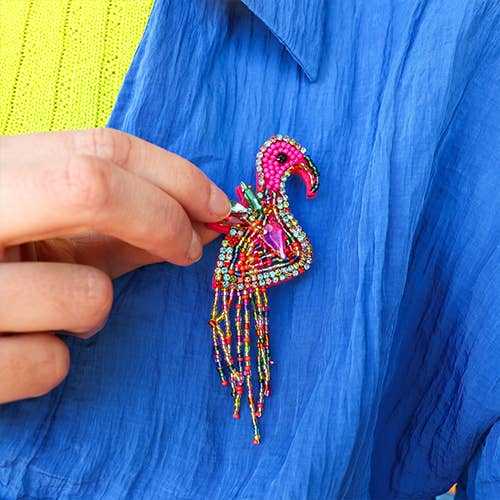Sansira Jewelry - Wholesale Brooch - Brooch Felt Flamingo8