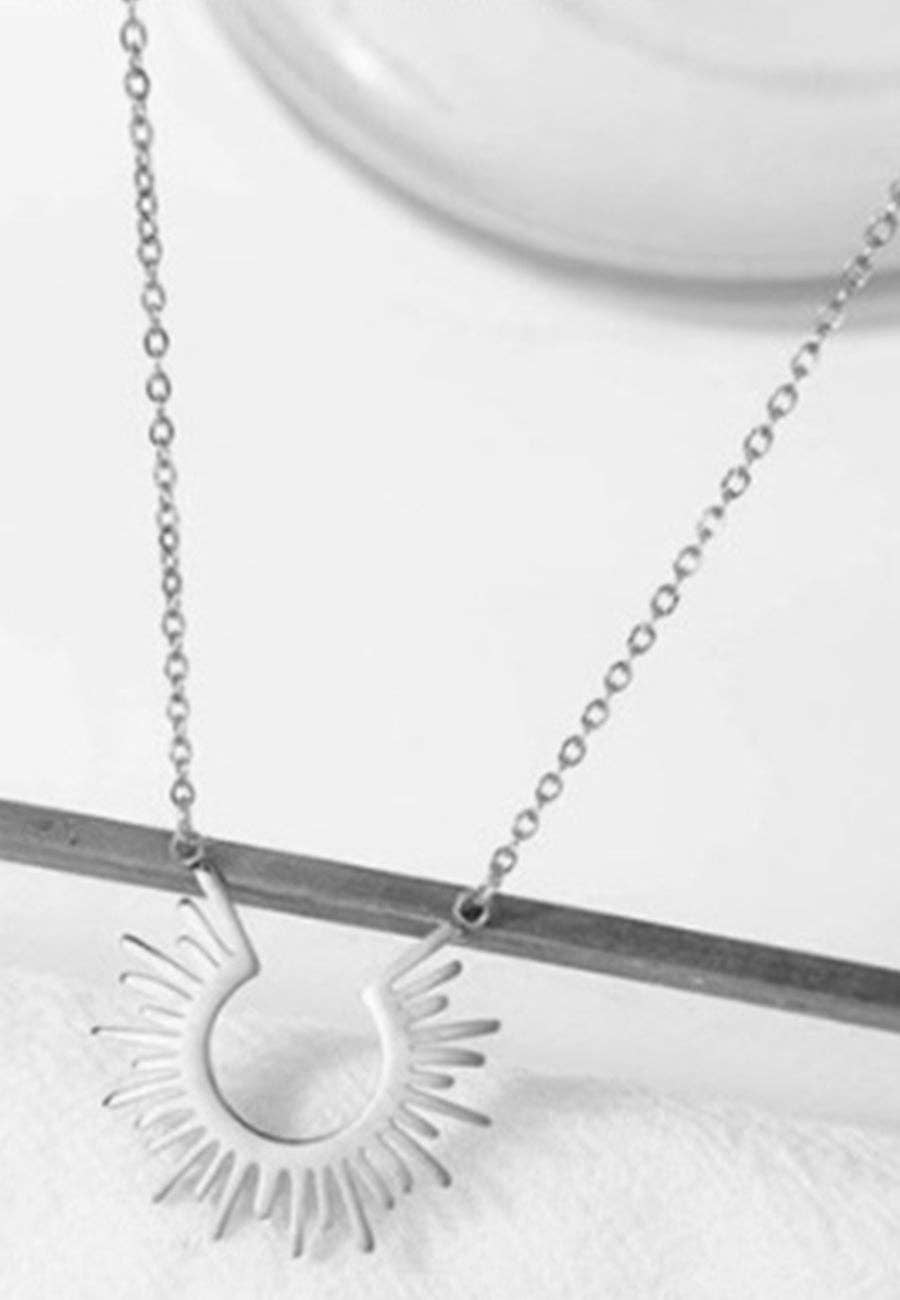 AK Brand - Wholesale Pendant/Charm Necklace - Open Sun Ray Necklace2