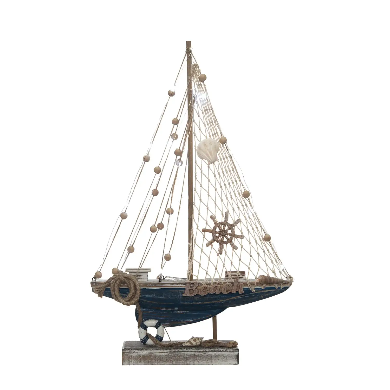 Beachcombers - Wholesale Decorative Figurine - Sailboat Large LED Decorative Figurine0