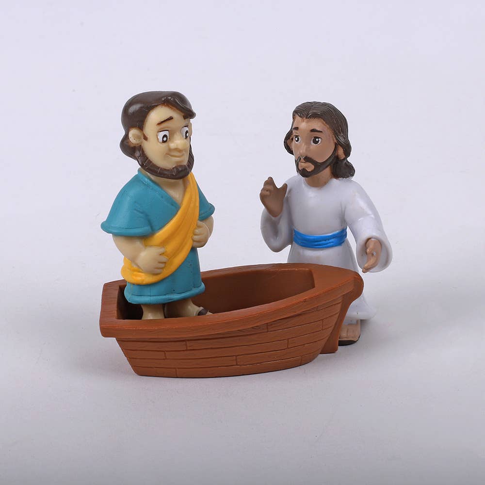 Swanson Christian Products - Wholesale Figurine Toy - Kids - Toy Figurine - Jesus Walks On Water1