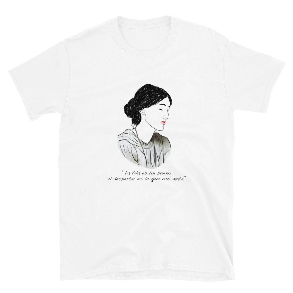 El loco del Pelo Rizo - Wholesale Screen Printed T-Shirt - Women's - Virginia Woolf T-shirt0