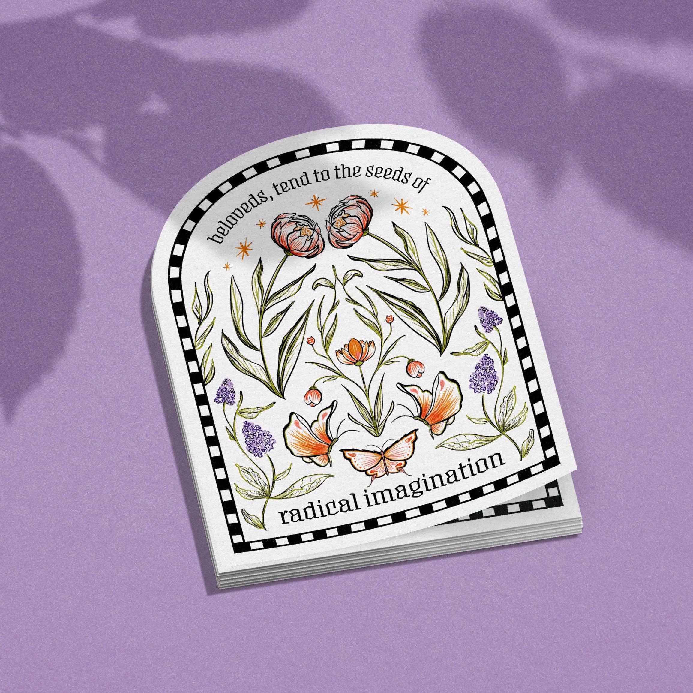 Moonymade - Wholesale Sticker - Seeds of Radical Imagination Arch Sticker0