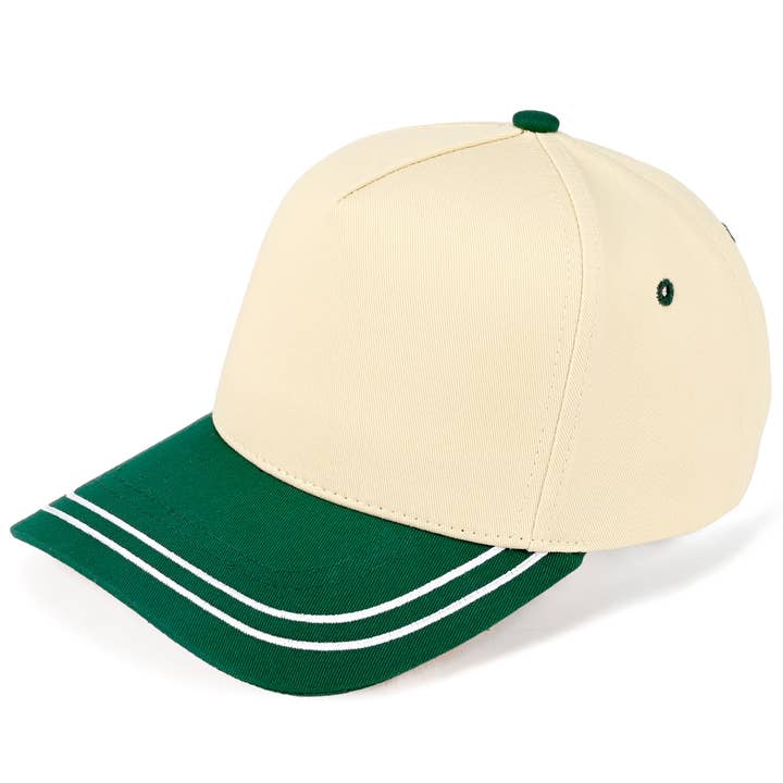 Hana - Wholesale Trucker Hat - Women's - C.C Two Tone with Retro Stripe Cotton Trucker Cap15