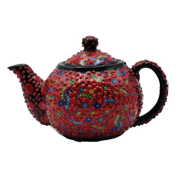Ethnic Turkish Ceramic Teapot with Embossed Decoration #13 and other Purchase Wholesale teiera in ghisa. Free Returns & Net 60 Terms on Faire trending on Faire.