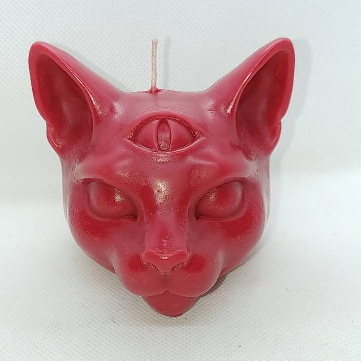 Twisted Candle Company - Wholesale Novelty Candle - 3rd eyed mystical cat head1
