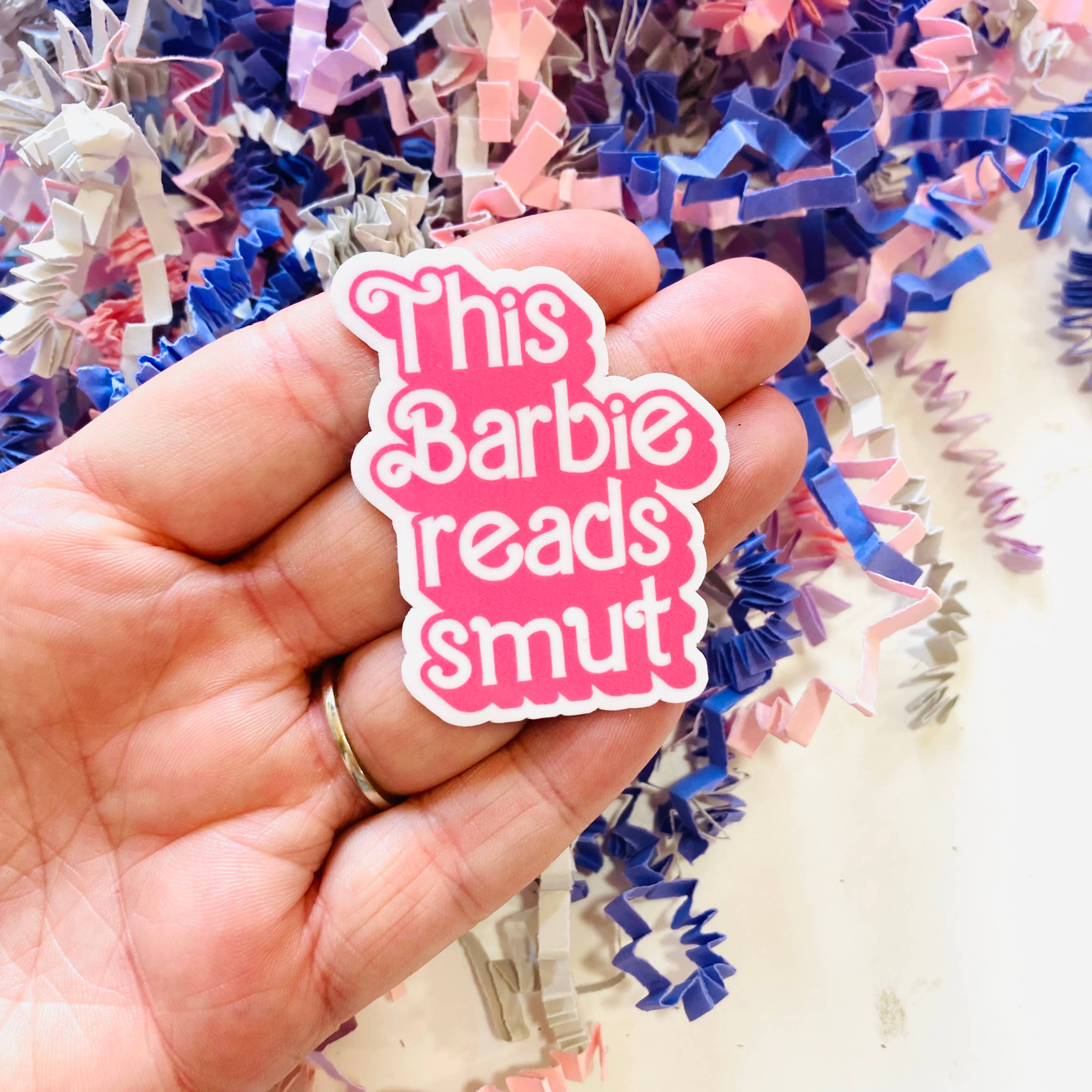 Chapter & Ink – wholesale Sticker – This Barbie Reads Smut Die Cut sticker0