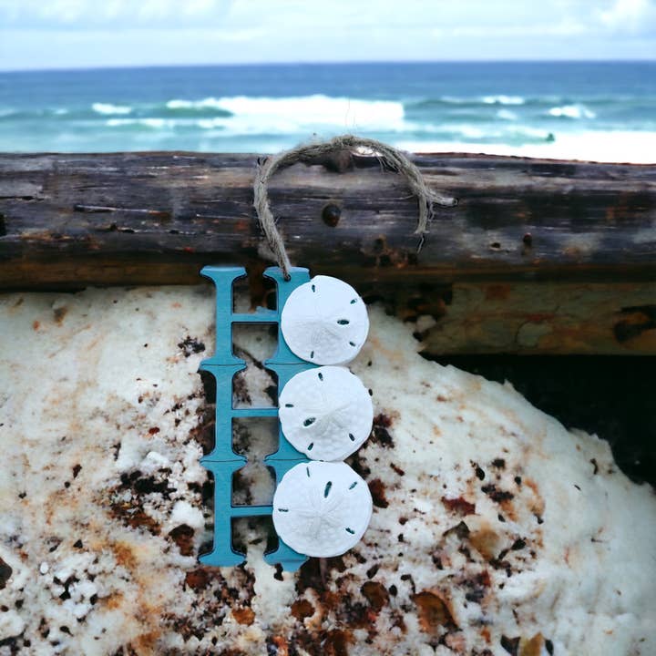 Wackadoodles - Wholesale Ornament - Ho Ho Ho Ornament with Sand Dollar | Christmas 20252