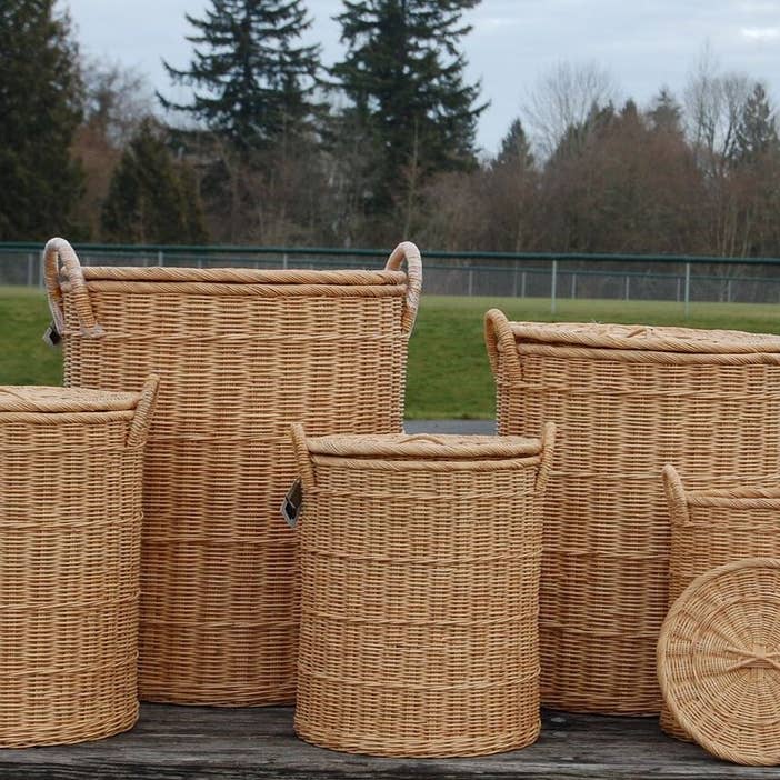 Nesting Elephant Rattan Baskets Set of 5 W/ Lid and Handle and other Purchase Wholesale basket with lid. Free Returns & Net 60 Terms on Faire trending on Faire.