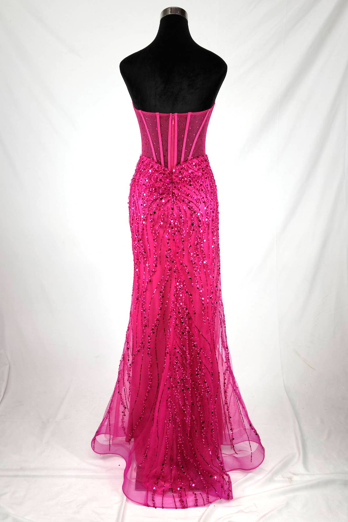 Chicas – wholesale Klänning - Dam – Älskling lång klänning med pärlor och paljetter C36611