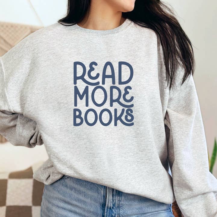 Read More Books Crewneck Sweatshirt - Bookish Gift for wholesale by Painted Lavender