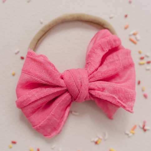 Golden Dot Lane - Wholesale Hair Bow - Kids - Ruffle Frilly Bows0