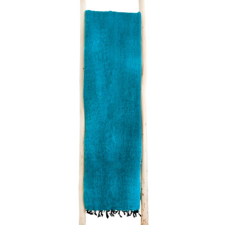 Shawls4you – wholesale Prydnadsfilt – Nepal Turkos Pläd (220 x 120 cm)