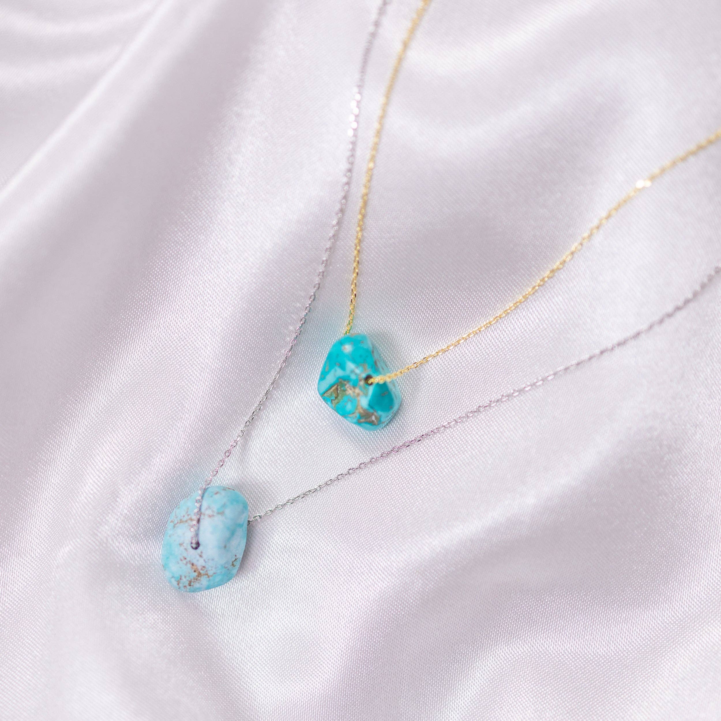 Soul Charms - Wholesale Pendant/Charm Necklace - Dainty Raw Crystal 14K Gold, Silver Birthstone Necklace24