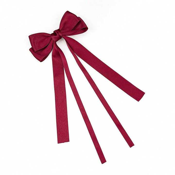 MKS America - Wholesale Hair Clip - Women's - Saylor layered ribbon bow hair clips 16 colors10