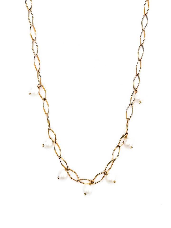 Colar Comprido de Pérolas Kiki por atacado de BELJOY