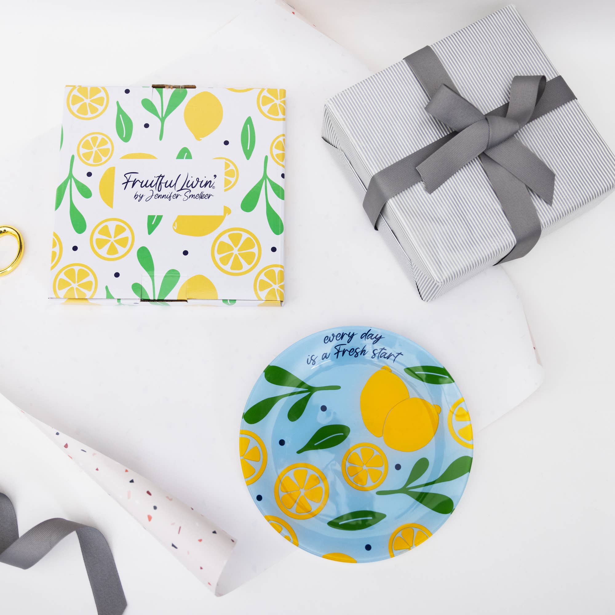 Pavilion – Großhandel Vorspeisengeschirr – Lemons - 8-Zoll-Vorspeisenteller aus Glas4