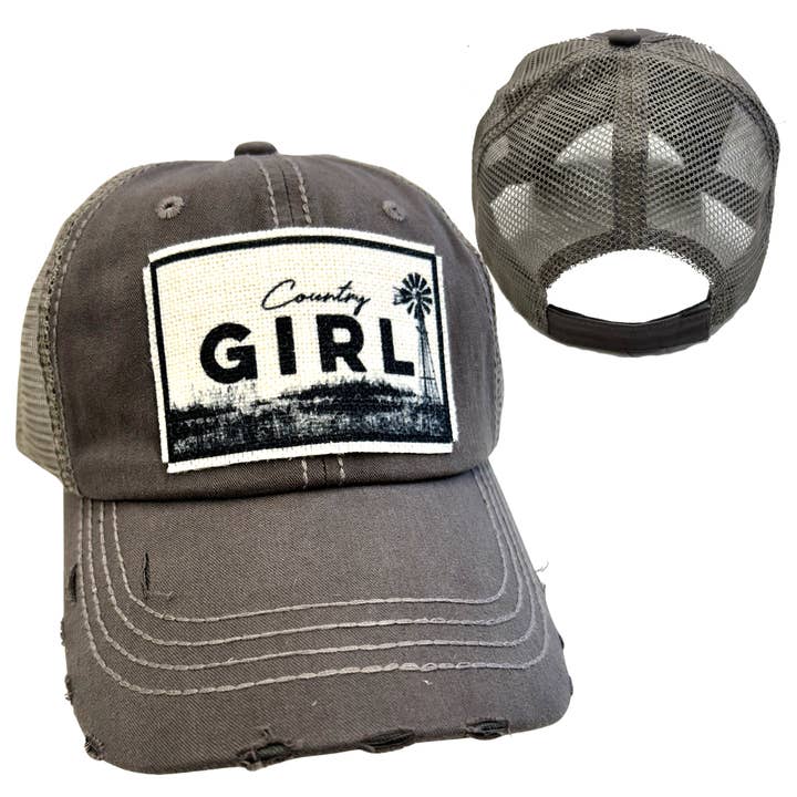 dkhandmade - Vente Casquette de baseball – femme - CASQUETTE DE BASEBALL COUNTRY GIRL | CHAPEAU POUR FEMME | EFFET VIEILLI3