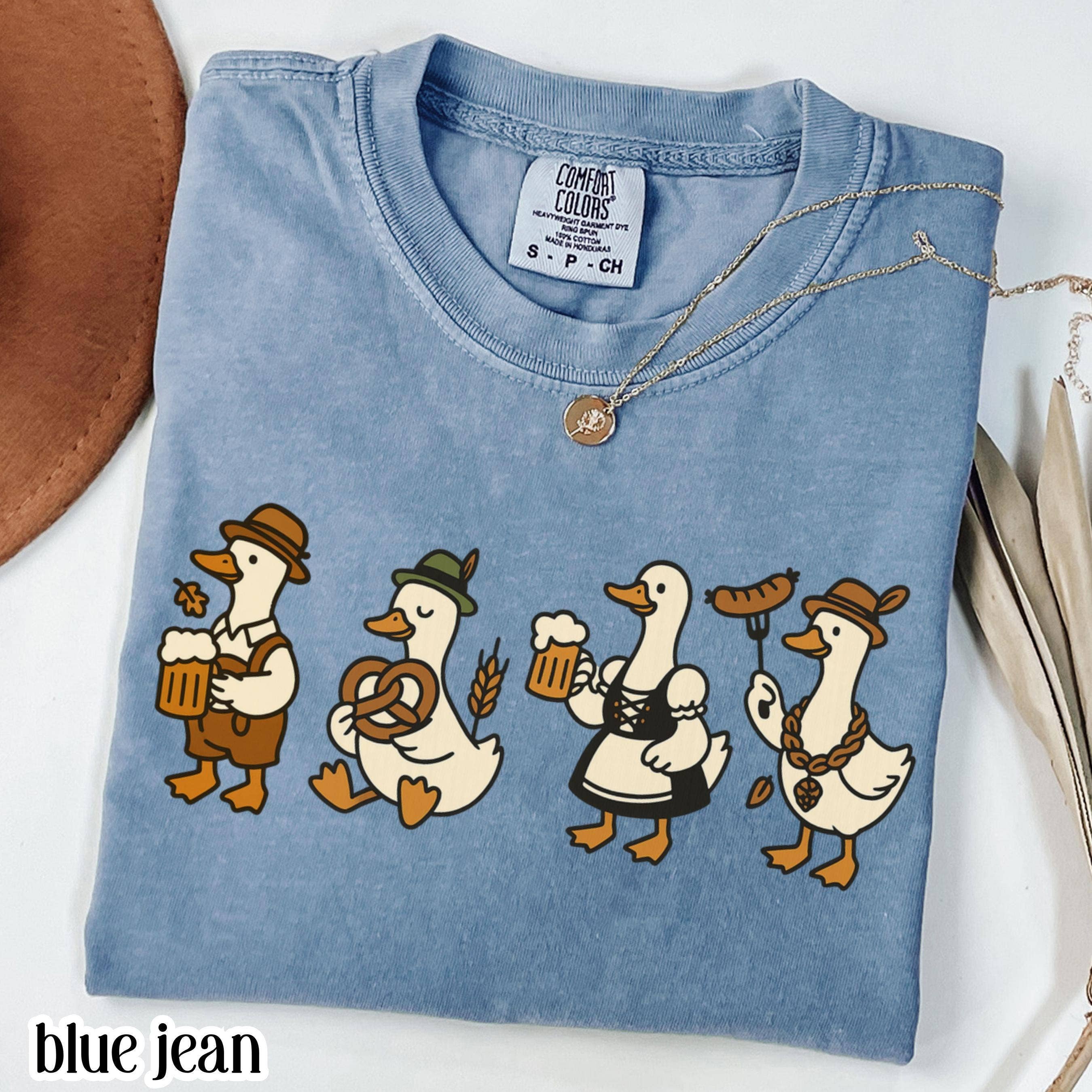 Glaime - Wholesale T-Shirt (Graphic) - Women's - Oktoberfest Goose Comfort Colors Shirt, Silly Goose Sweater0