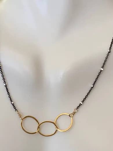 Two Tone necklace for wholesale by Judy Brandon Jewelry