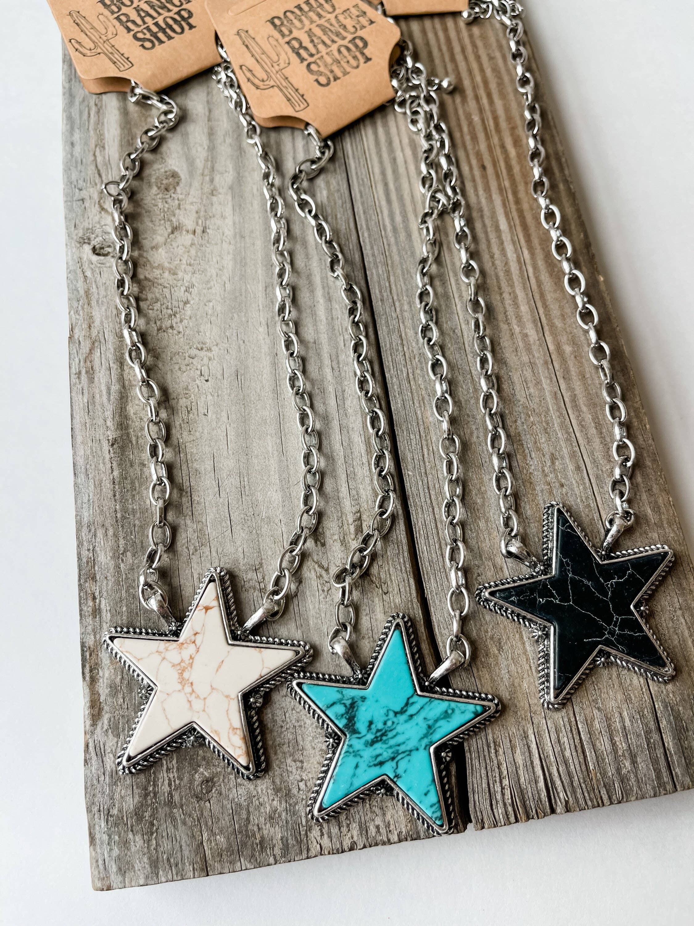 Boho Ranch Shop – wholesale Pendant/charm necklace – Punchy Star Necklace Western Pendant Necklace5