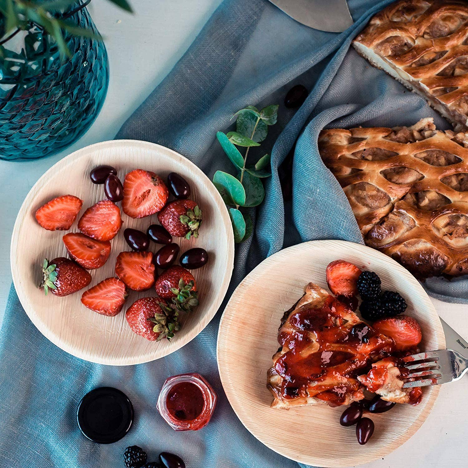 Karmic Seed - Wholesale Disposable Plate - Round Disposable Palm Leaf Plates 25 pack6