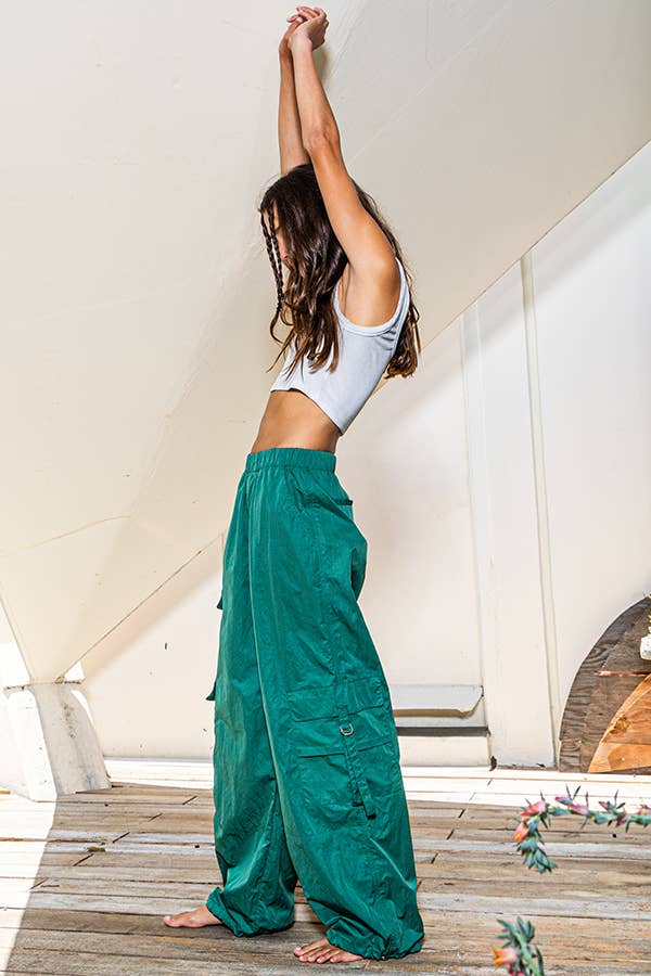 BUCKETLIST INC - Wholesale Pants - Women's - IP5295 Solid Jogger Cargo Pants11