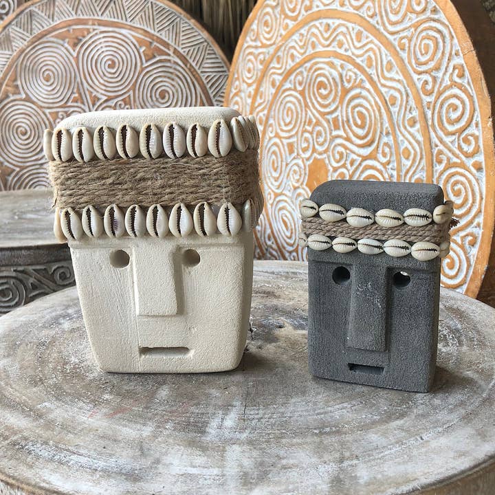 COWRIE SHELL FACE STONES for wholesale by Good Karma Decor