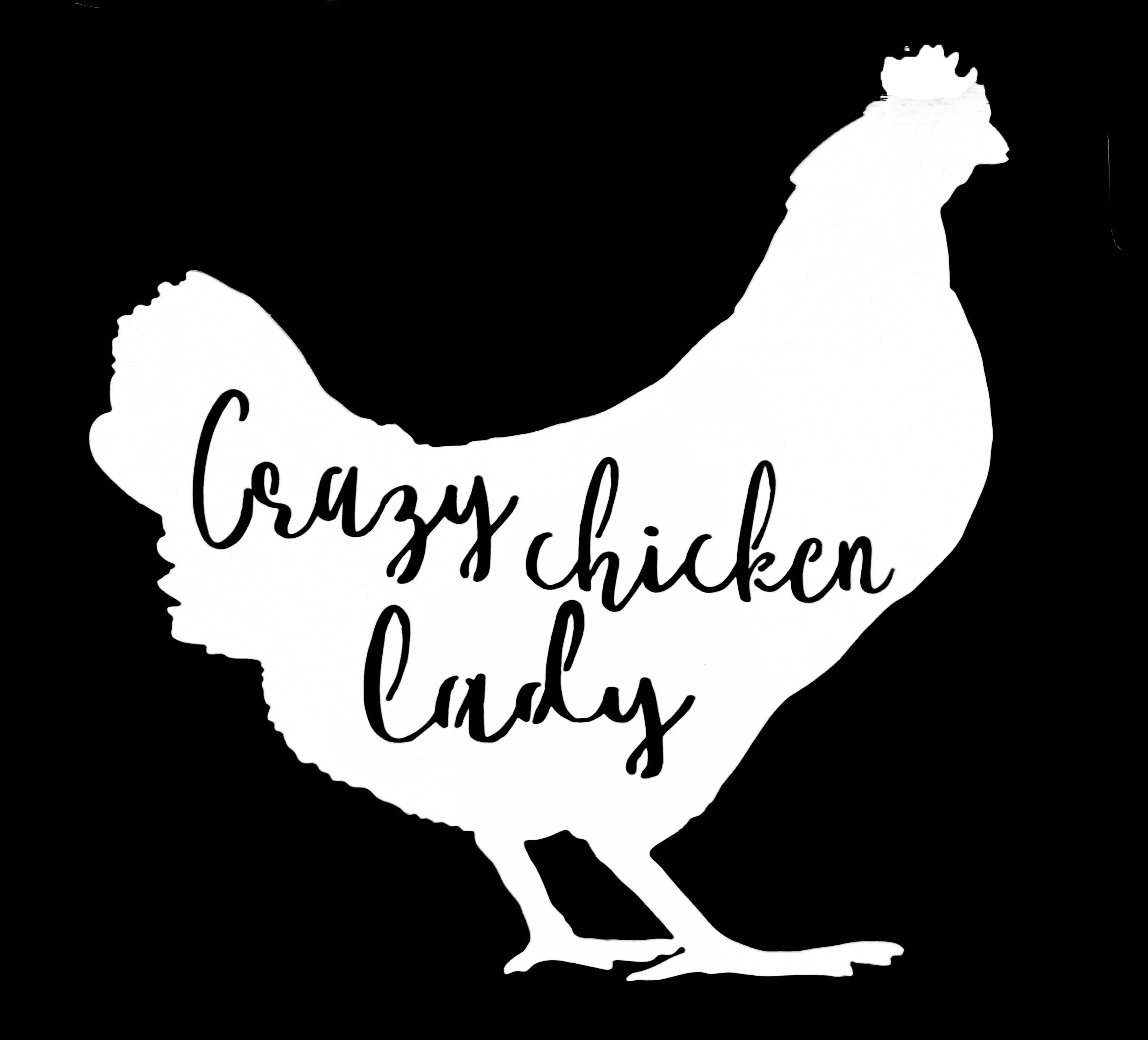 White Barn Decor - Wholesale Sign - Crazy Chicken Lady1