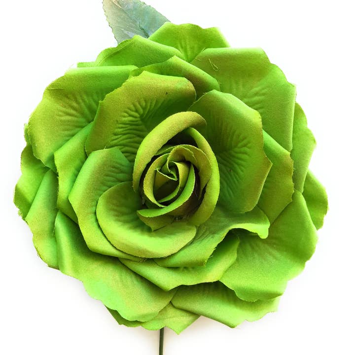 BRANDELIA – Großhandel Künstliche Blumen – Flamenco Flower Big Hair Ø19cm · Hellgrün