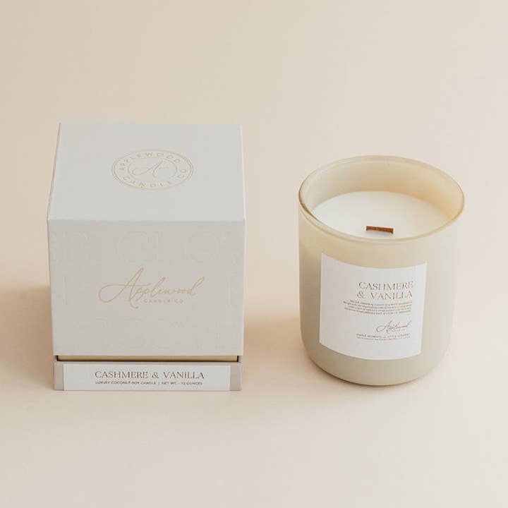 Applewood Candle Co - Wholesale Jar/Filled Candle - Cashmere & Vanilla0