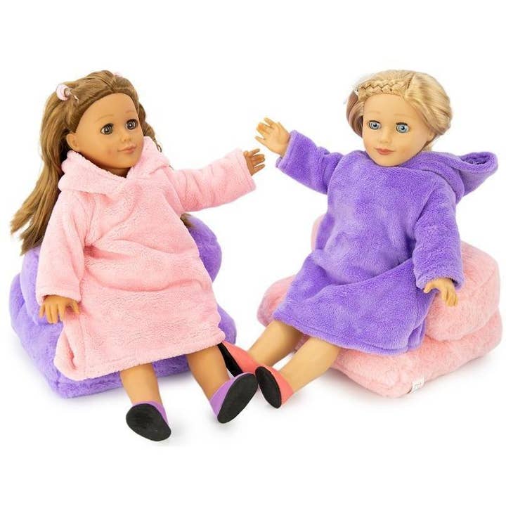 OrangeOnions - Wholesale Doll Clothing - Kids - Playtime by Eimmie Playtime Pack Plush Chair Sleepover 18 Inch Dolls