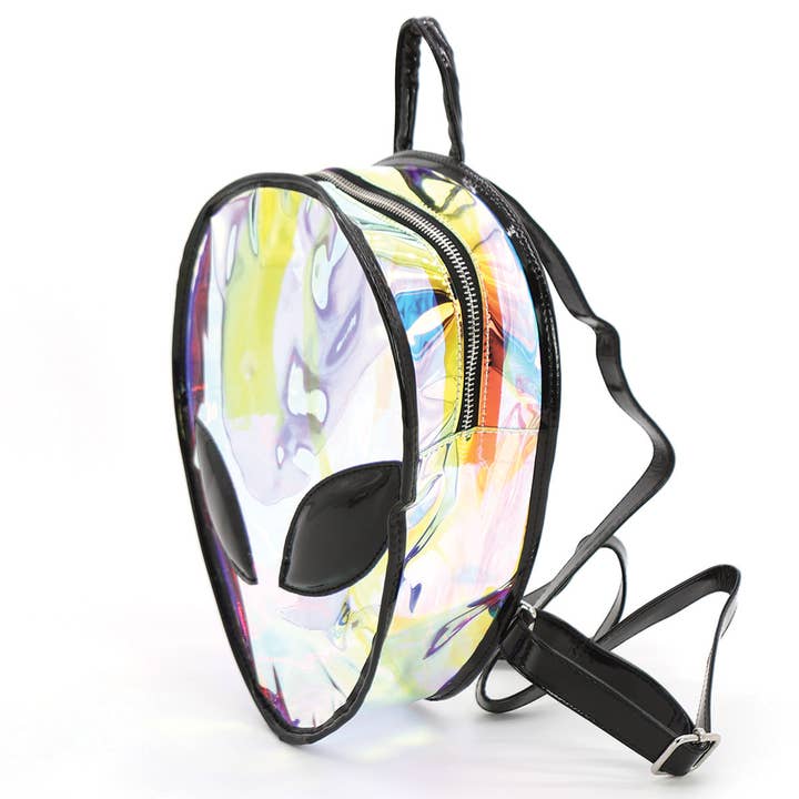 COMECO INC – wholesale Backpack – Women's – IRIDESCENT ALIEN HEAD BACKPACK3