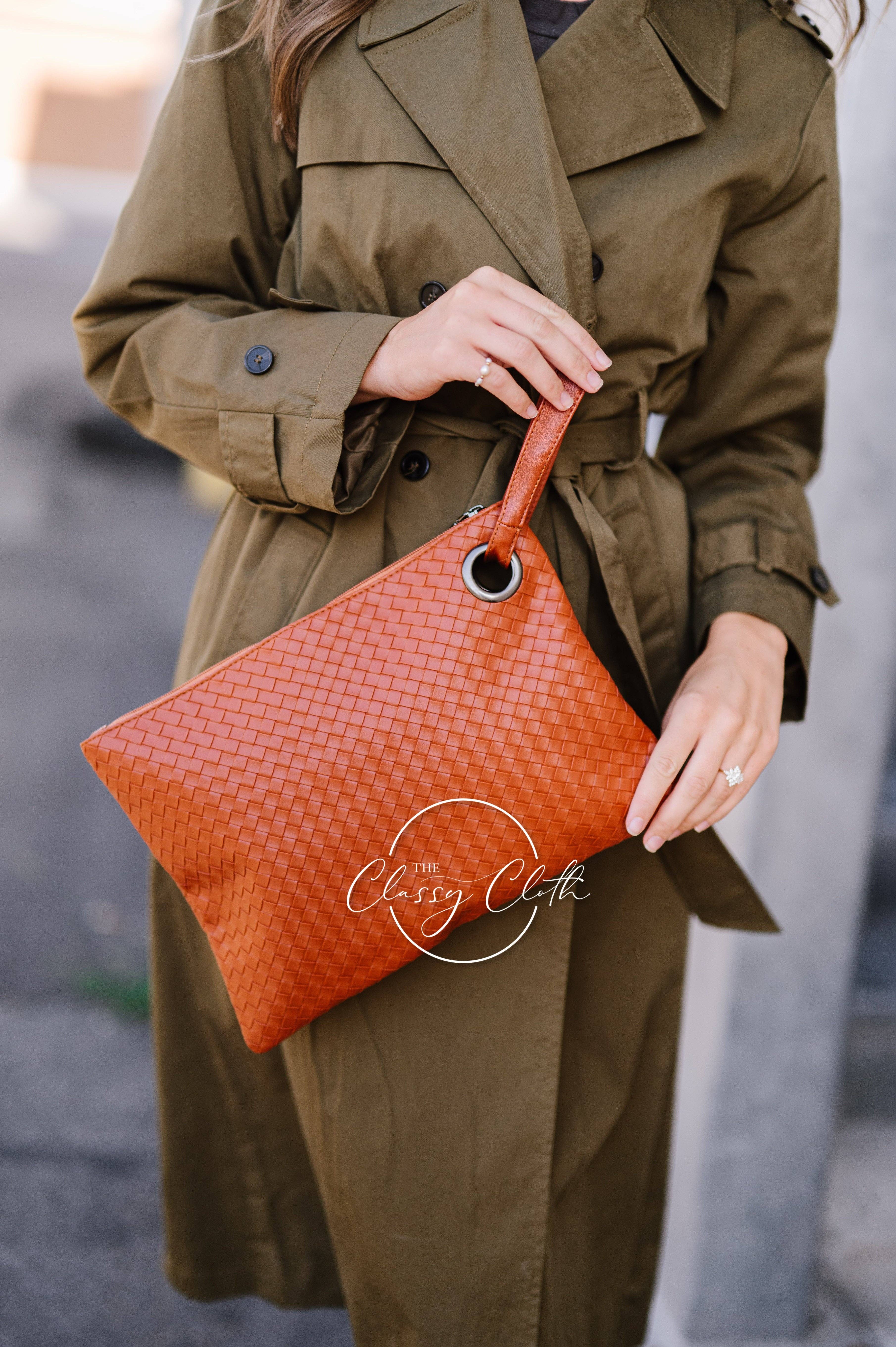 The Classy Cloth WS - Vendita all'ingrosso Pochette - Donna - Pochette alla moda - Weave Tan RTS6
