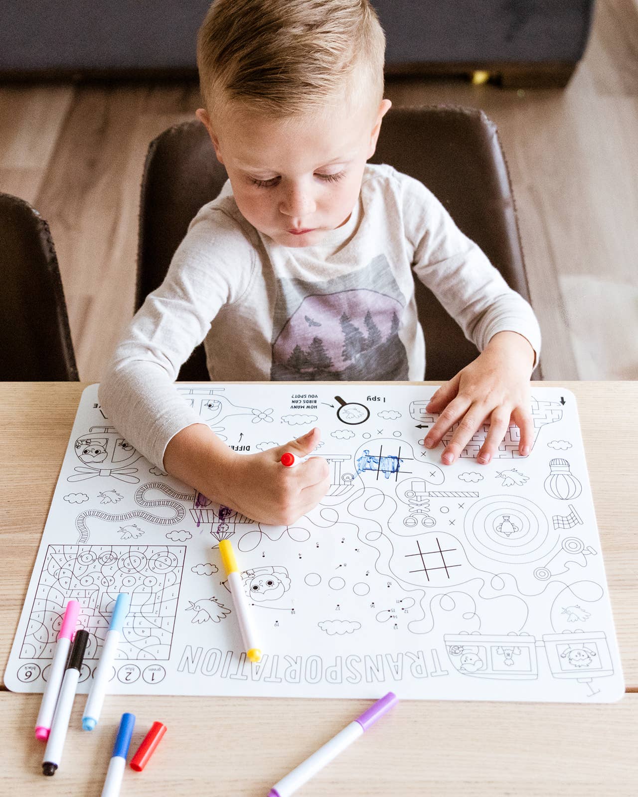 Babeehive Goods - Wholesale Coloring Mat - Kids & Baby - Silicone Reusable Coloring Placemat11