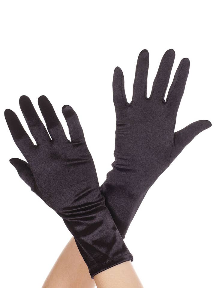 Music Legs Wrist Length Satin Gloves ML461 for wholesale by Lingerie Mart