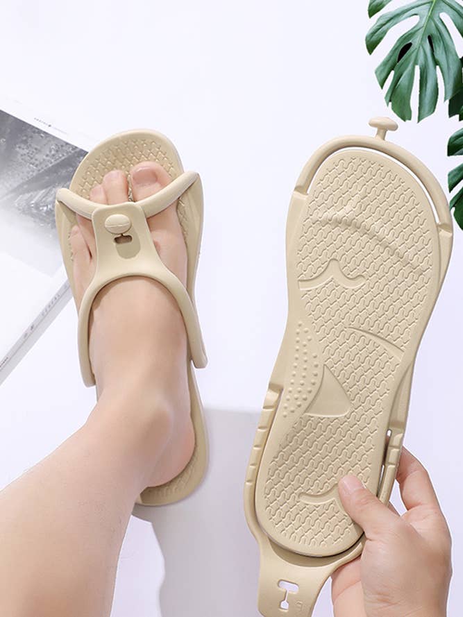 UNISHE - Wholesale Slippers – Women's - Plain EVA Light Foldable Slippers ZK14316