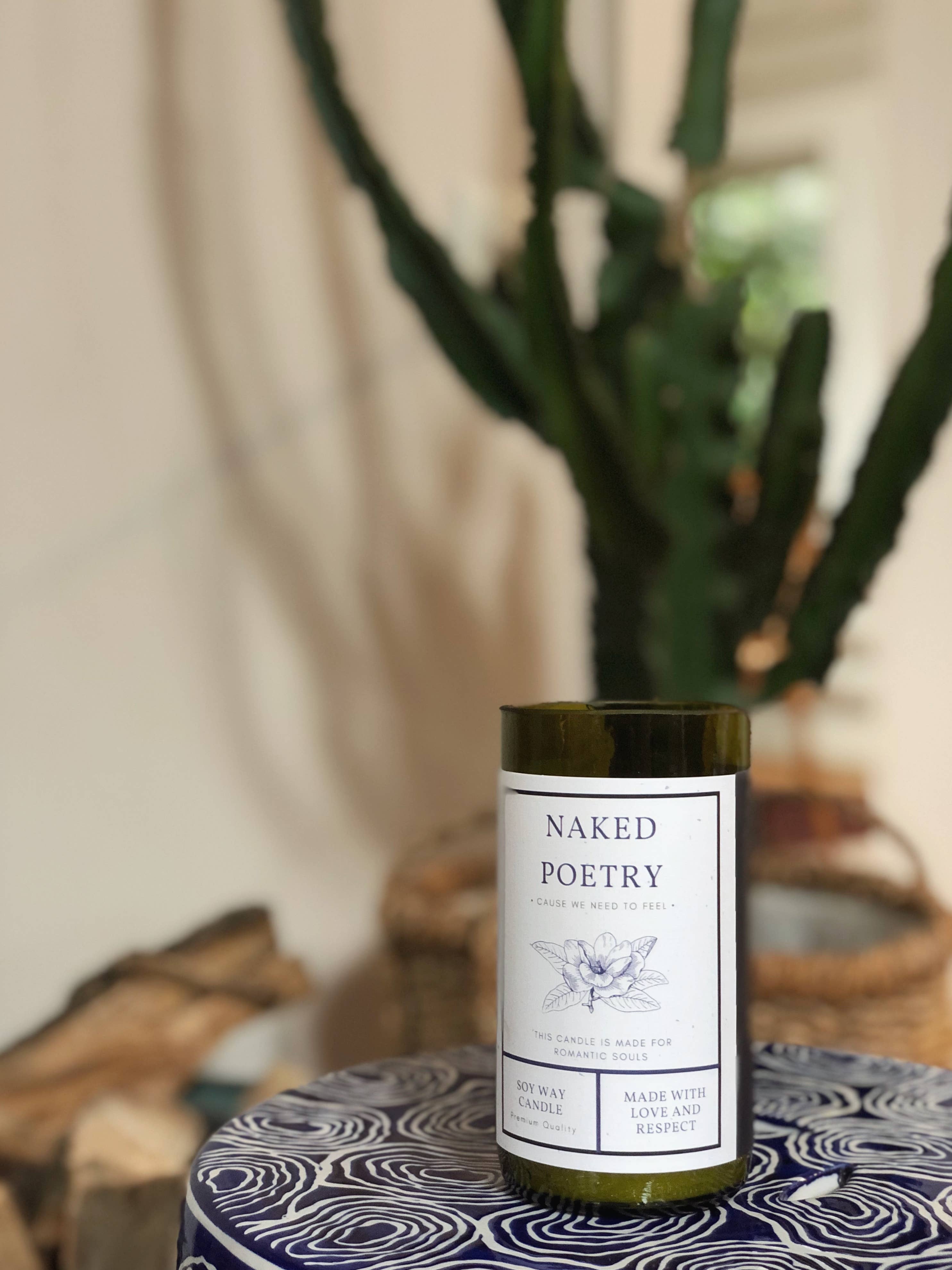 Light The Wine - Wholesale Jar/Filled Candle - up-cycled wine bottle candles by light the wine- scented8