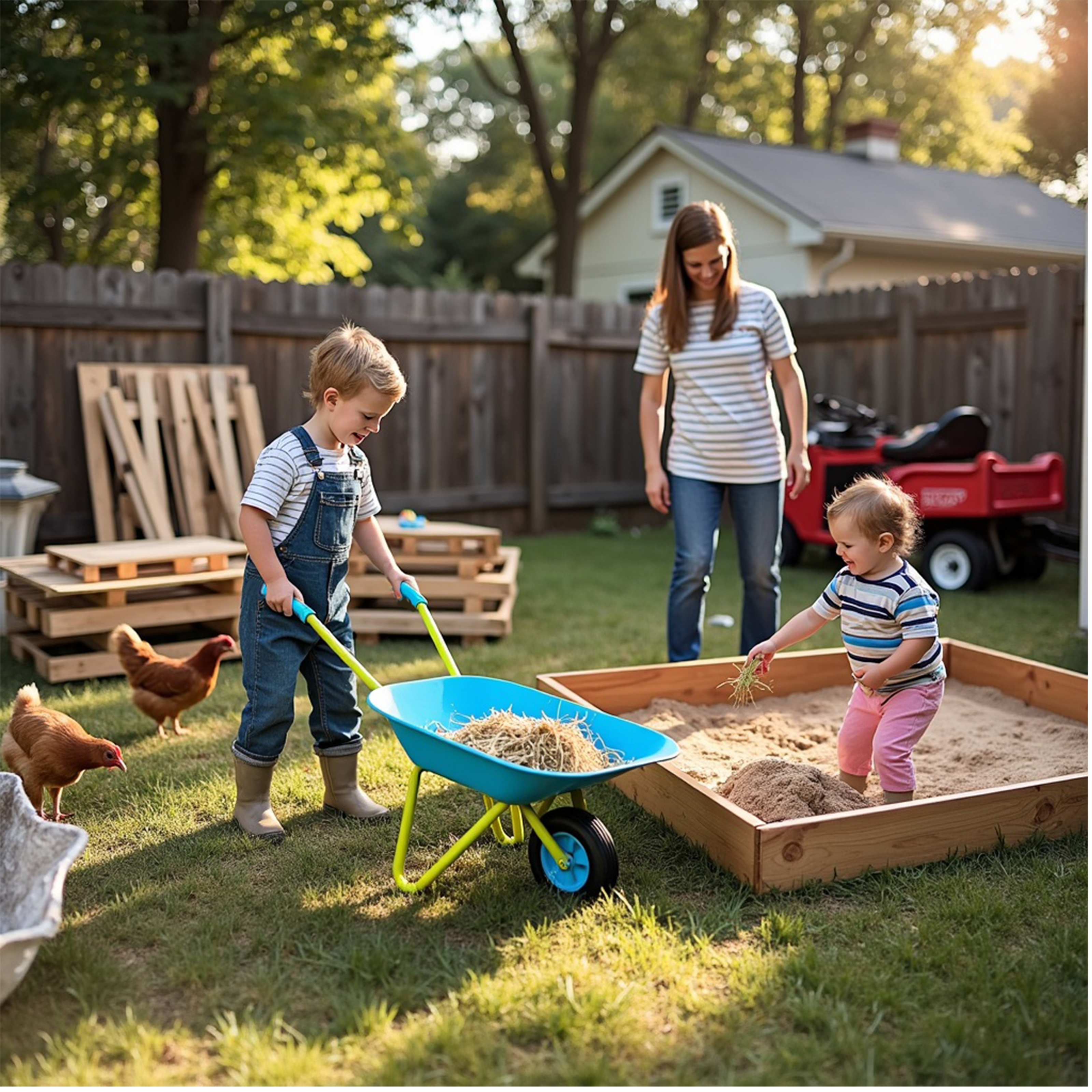 G & F Products - Wholesale Toy set – Kids - Kids Metal Wheelbarrow Durable, Easy-to-Assembly Toy For Fun5