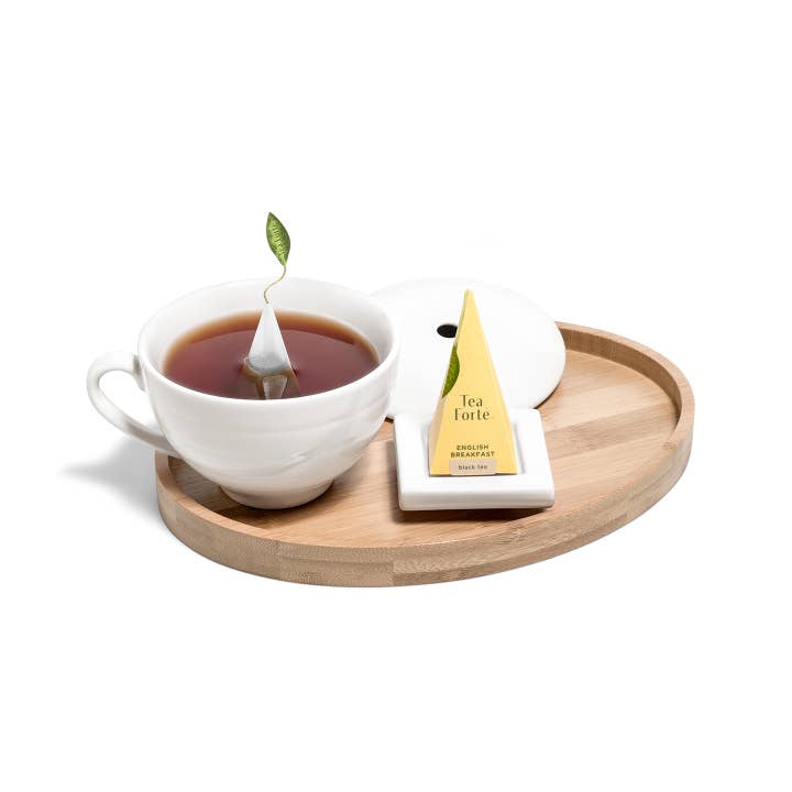 Tea Forte - Wholesale Serving Tray - Tea Forte Bamboo Oval Tray