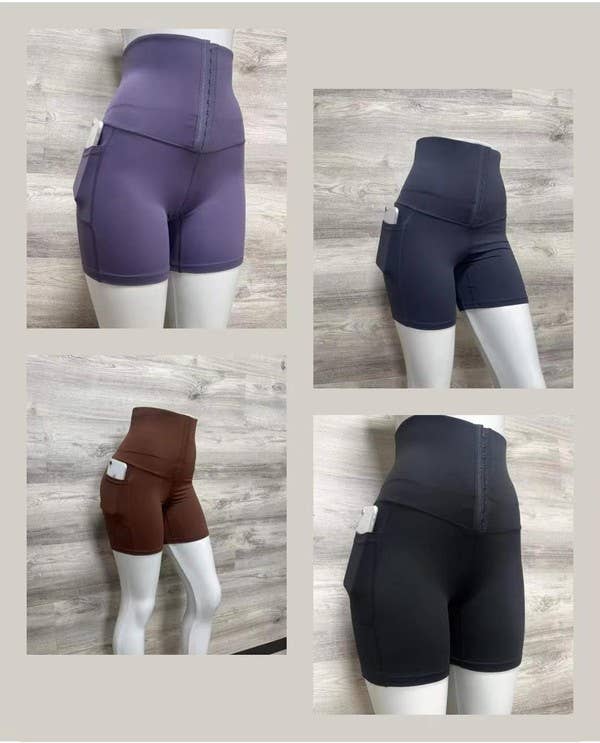 otos active - Wholesale Shapewear - Women's - Corset Waist Trainer Shorts Body Shaper Pockets3