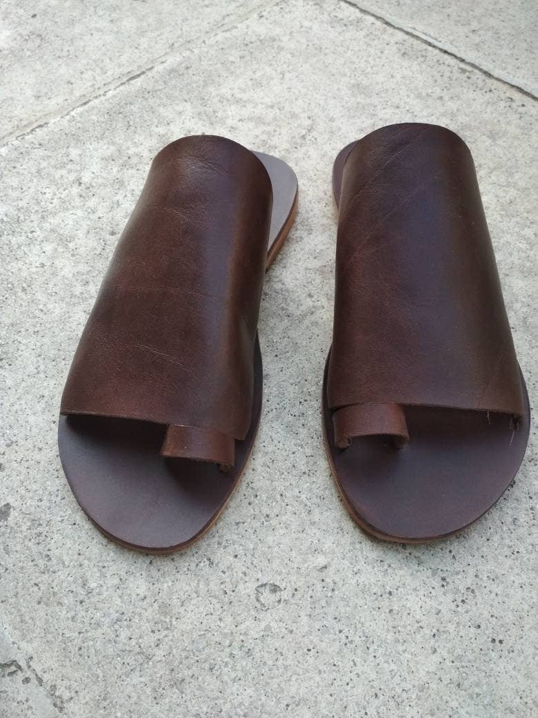 MAVROSANDALS - Venta al por mayor Sandalias - Hombre - VENTA, Sandalias de cuero negro, Sandalias hechas a mano, Sandalias planas0