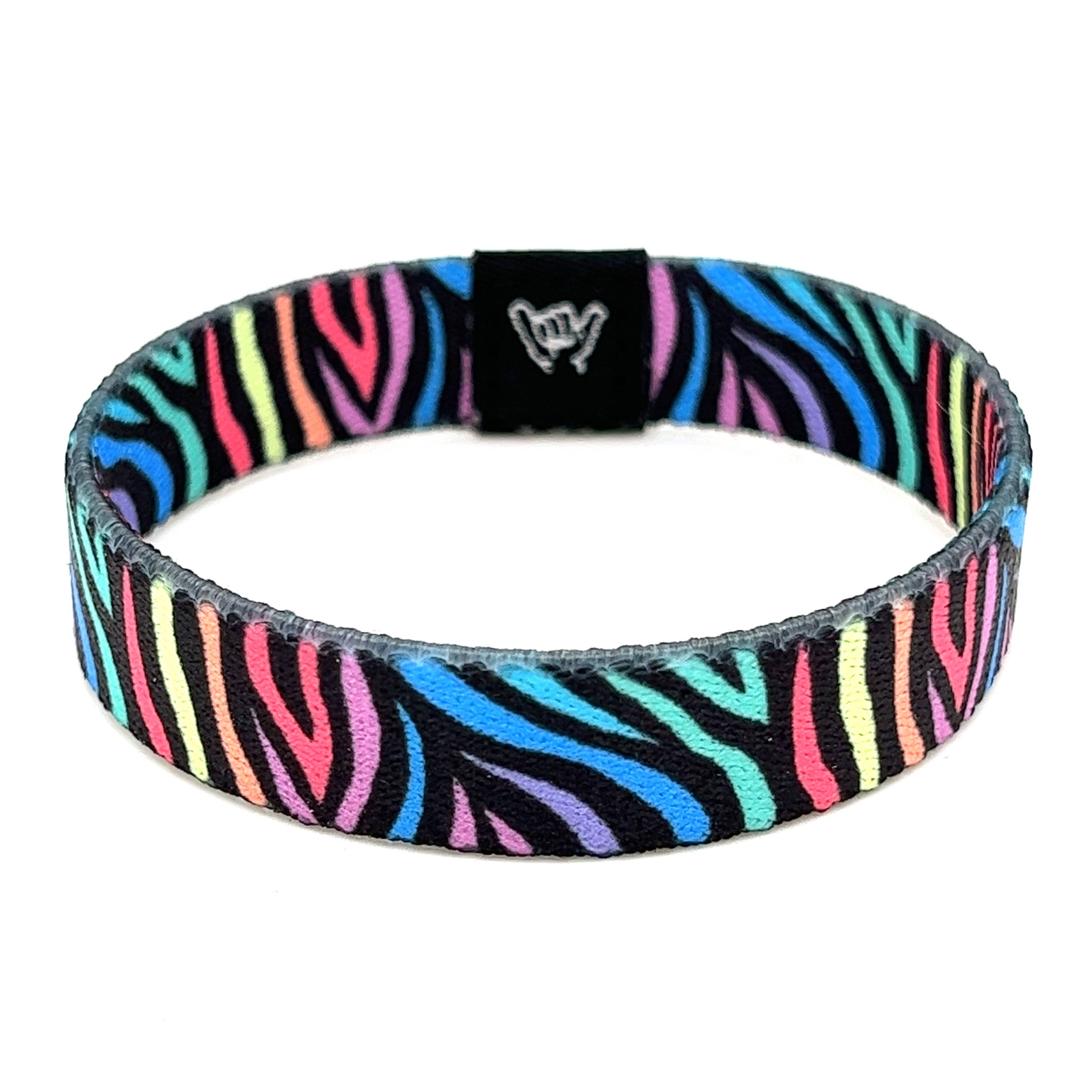 Hang Loose Bands - Wholesale Woven/Braided Bracelet - Neon Stripes Wristband Bracelet2