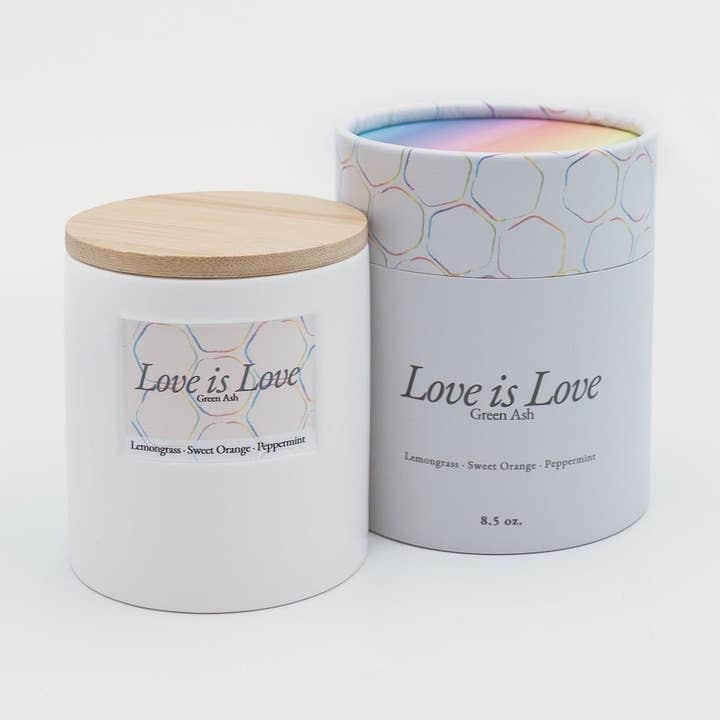 8.5oz Love is Love for wholesale by Green Ash Decor
