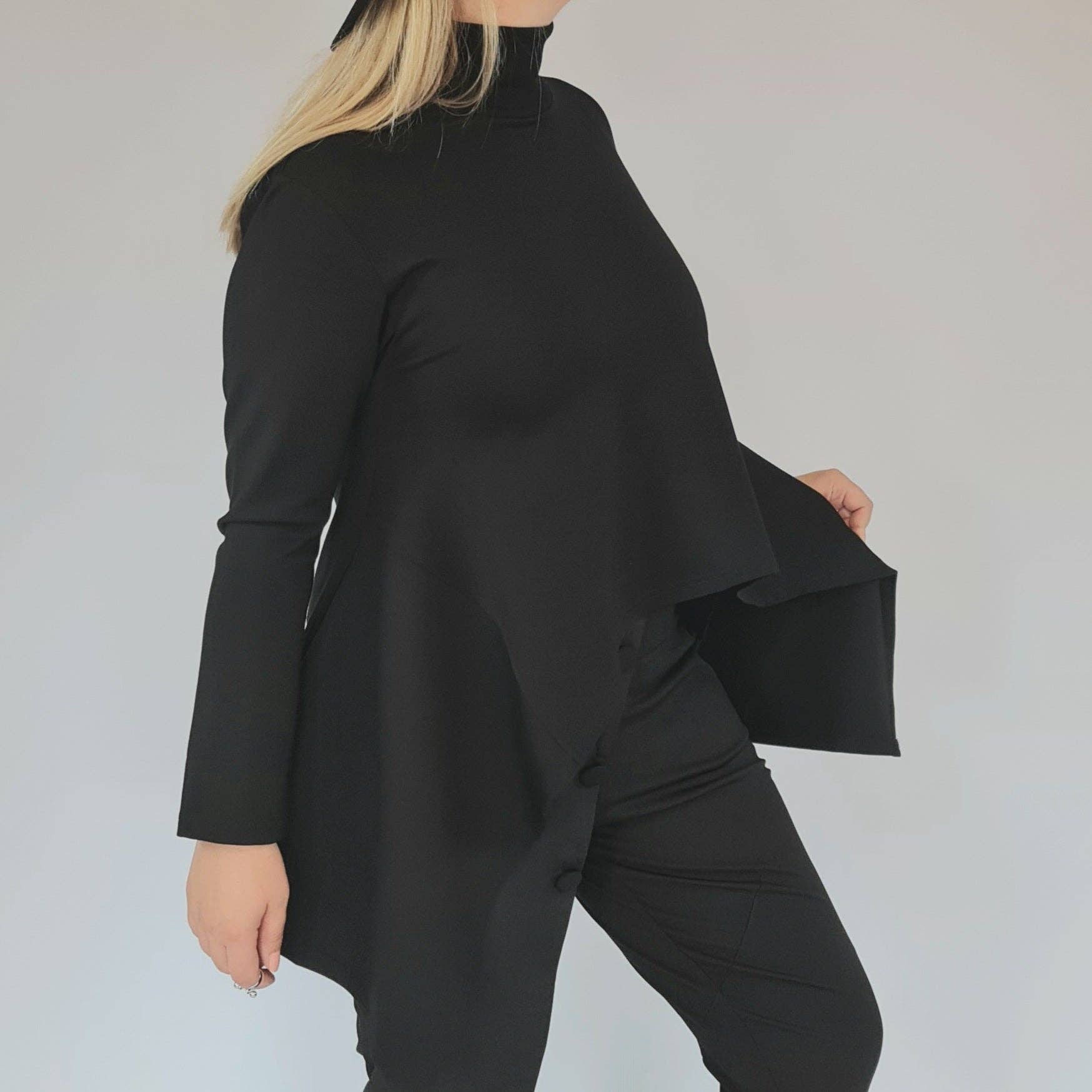 Simple Moderne – Großhandel Sweatshirt – Damen – Simple Moderne Jazz Up Pullover mit asymmetrischem Schnitt2