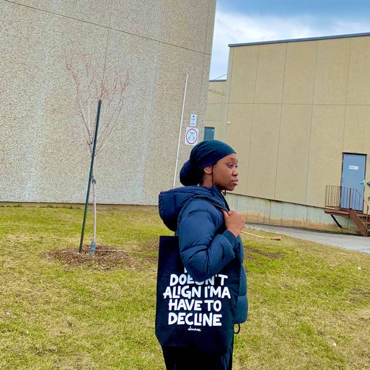 Zuri & Dre - Wholesale Tote Bag - Unisex - "doesn't align" tote bag1