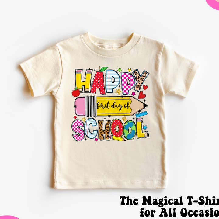 Erster Schultag | Hippie Lulu T-Shirt | Vintage Retro für den Großhandel von Hippie Lulu Co.