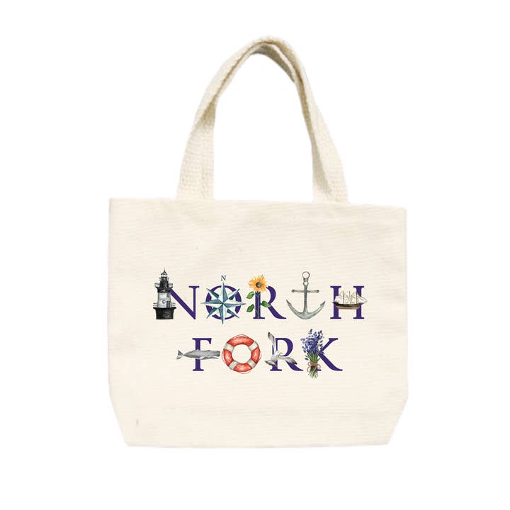 Tina Labadini Designs - Wholesale Tote Bag - Unisex - north fork small tote