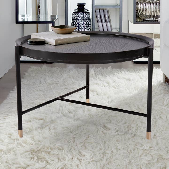 Table basse ronde Soho pour la vente par Howard Elliott on Faire