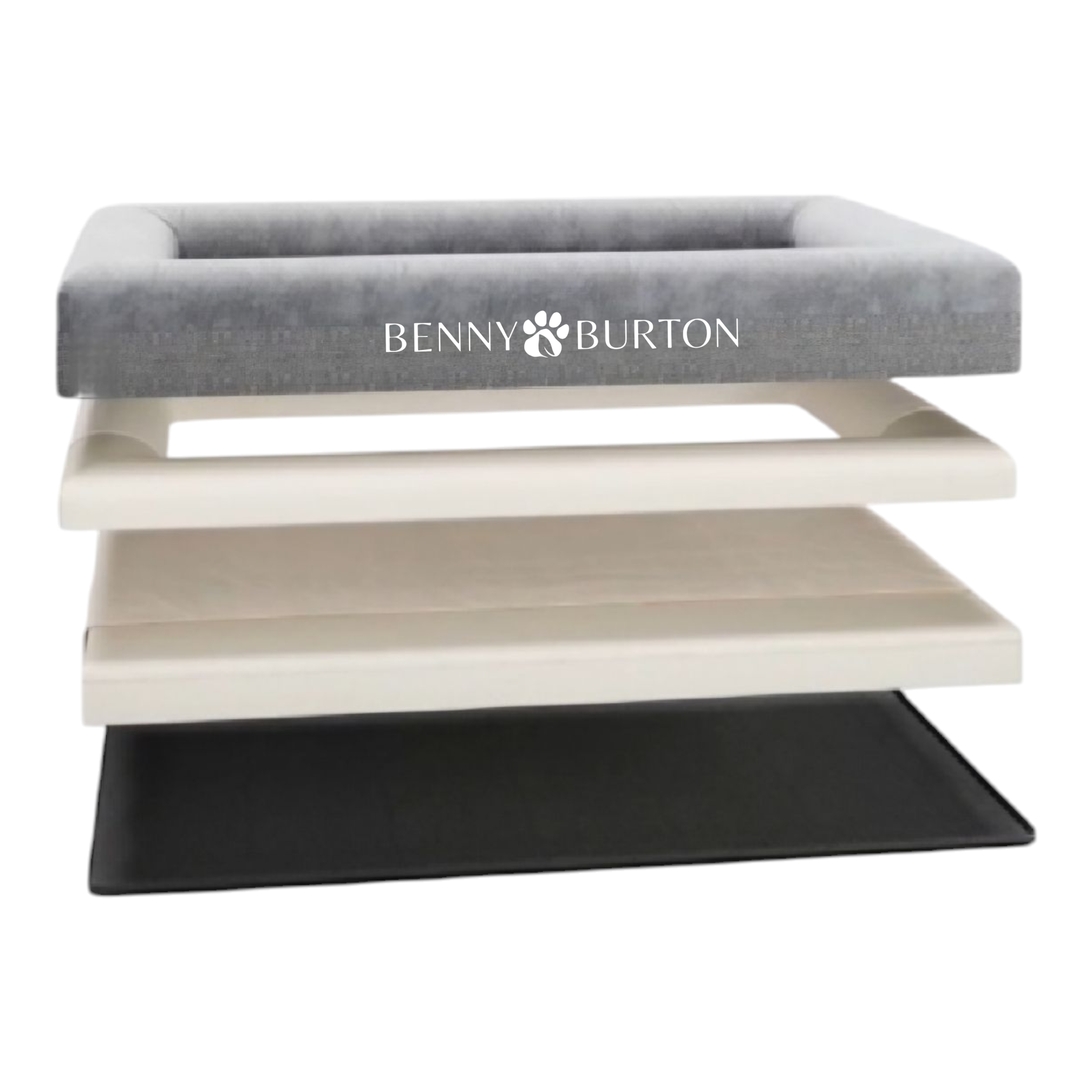 vit Hundbädd Barklay storlek L med boucléöverdrag för wholesale på Faire1